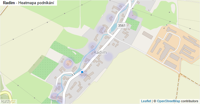 Radim - mapa podnikání