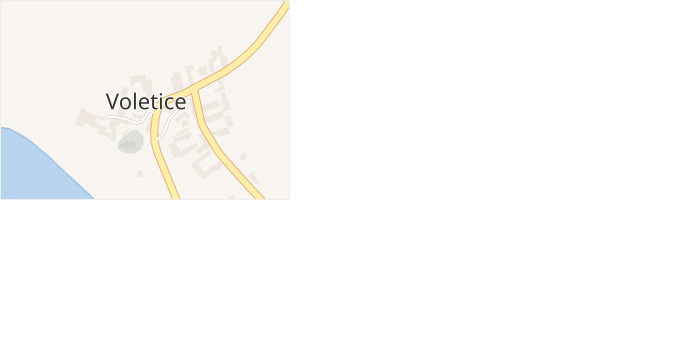 Voletice v obci Luže - mapa části obce