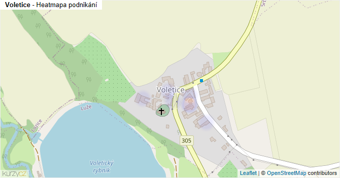 Voletice - mapa podnikání