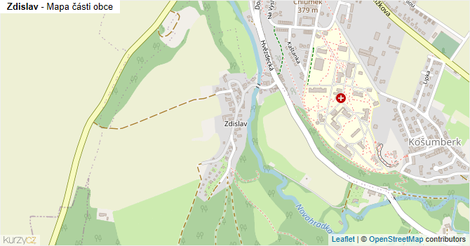 Zdislav - mapa části obce