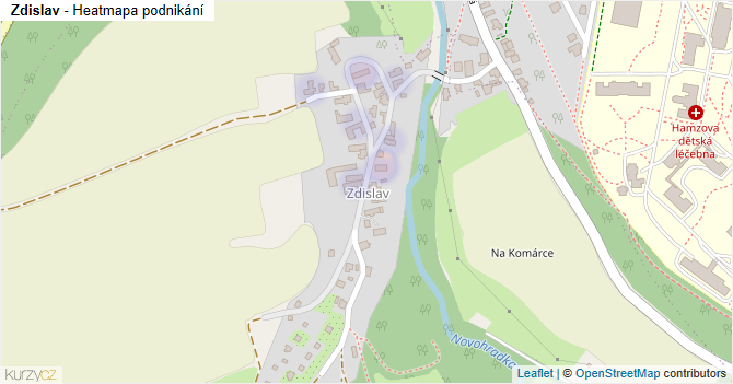 Zdislav - mapa podnikání