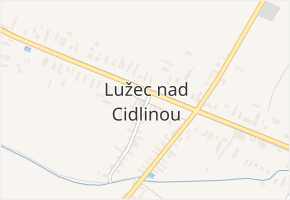 Lužec nad Cidlinou v obci Lužec nad Cidlinou - mapa části obce