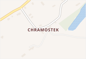 Chramostek v obci Lužec nad Vltavou - mapa části obce