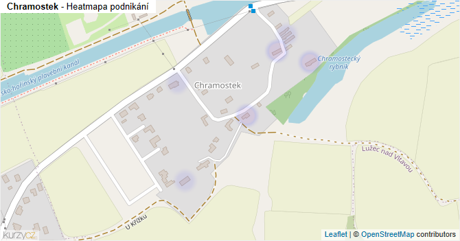 Chramostek - mapa podnikání