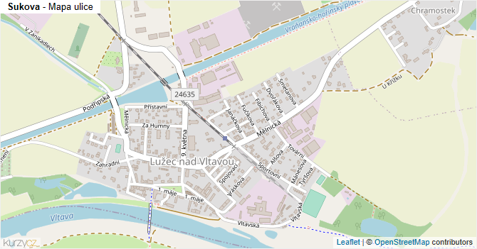 Sukova - mapa ulice