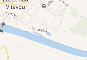 Vltavská v obci Lužec nad Vltavou - mapa ulice