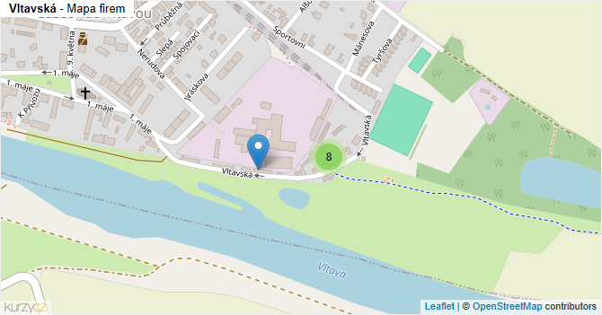 Vltavská - mapa firem