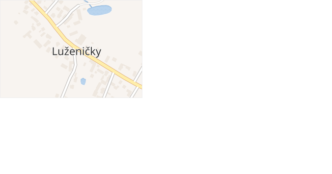 Luženičky v obci Luženičky - mapa části obce