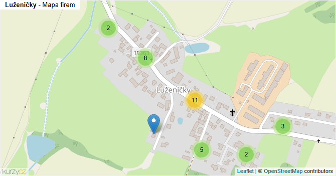 Luženičky - mapa firem