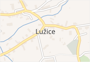 Lužice v obci Lužice - mapa části obce
