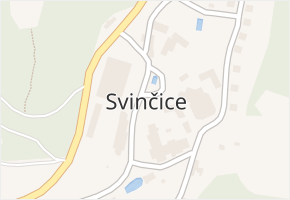 Svinčice v obci Lužice - mapa části obce