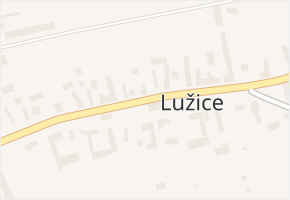Lužice v obci Lužice - mapa části obce