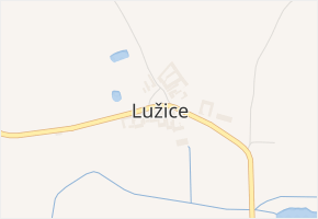 Lužice v obci Lužice - mapa části obce
