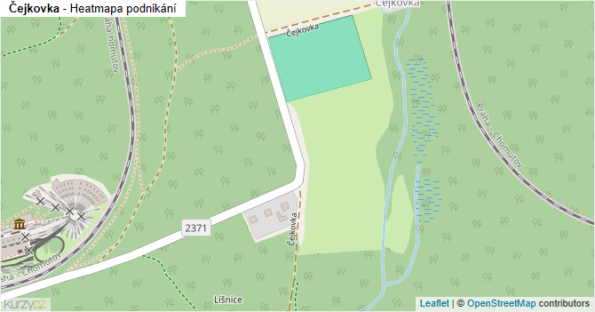 Čejkovka - mapa podnikání
