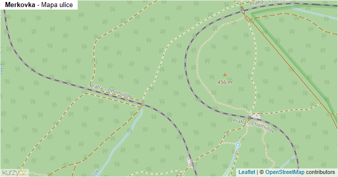 Merkovka - mapa ulice