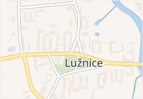 Lužnice v obci Lužnice - mapa části obce