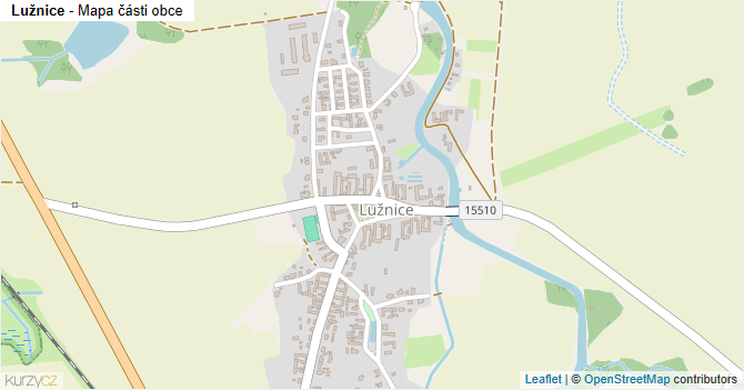 Lužnice - mapa části obce