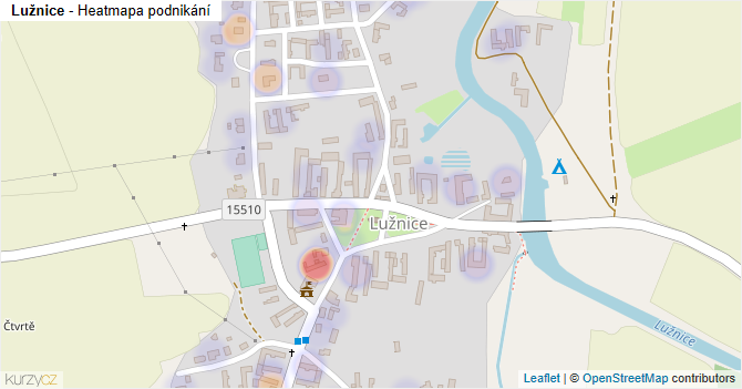Lužnice - mapa podnikání