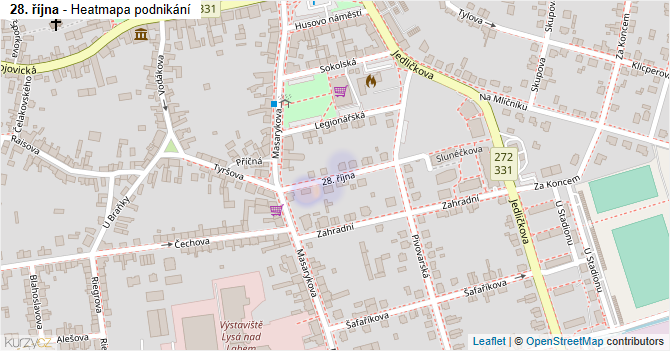28. října - mapa podnikání
