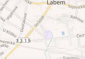 Brandlova v obci Lysá nad Labem - mapa ulice