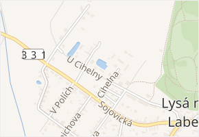 Cihelna v obci Lysá nad Labem - mapa ulice