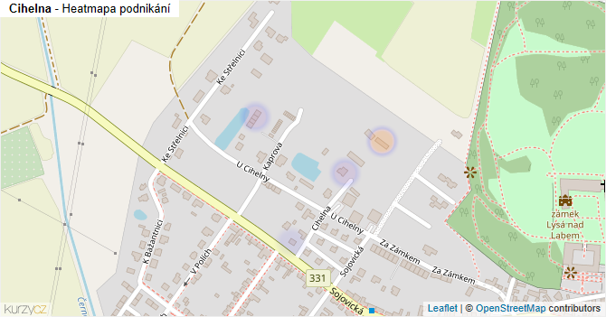 Cihelna - mapa podnikání