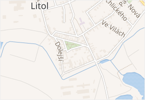 Dobrovského sady v obci Lysá nad Labem - mapa ulice