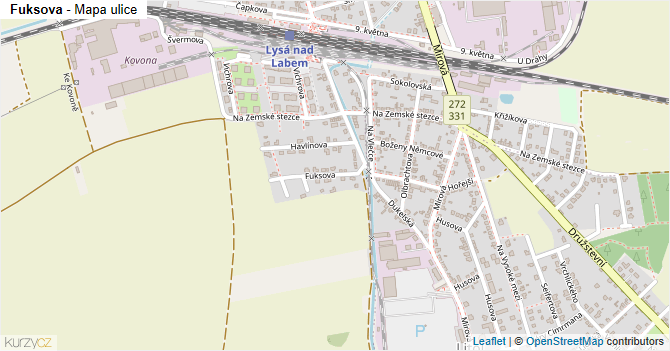 Fuksova - mapa ulice