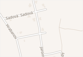 Jaromírovy sady v obci Lysá nad Labem - mapa ulice