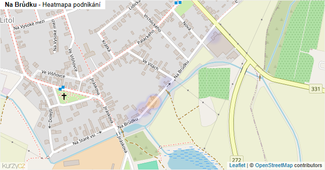 Na Brůdku - mapa podnikání