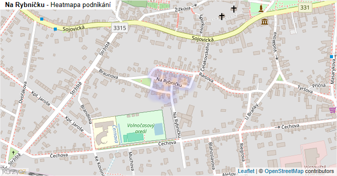 Na Rybníčku - mapa podnikání