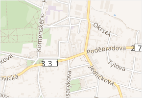 Na Višňovce v obci Lysá nad Labem - mapa ulice