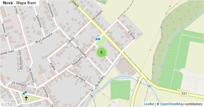 Nová - mapa firem