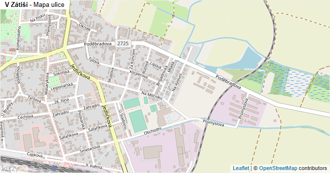 V Zátiší - mapa ulice