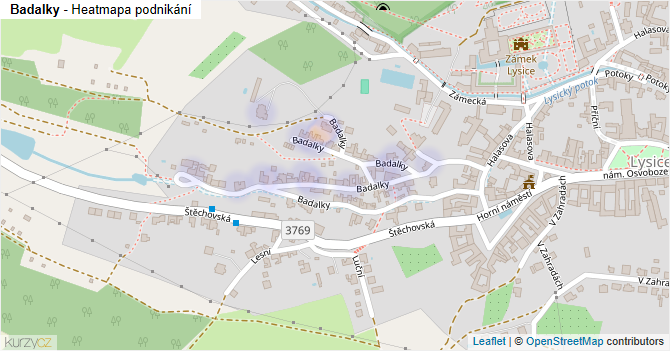 Badalky - mapa podnikání