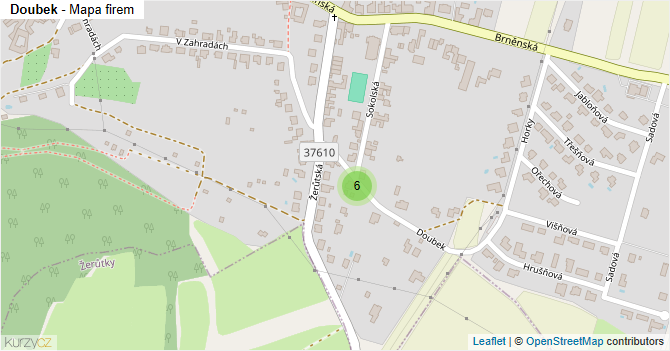 Doubek - mapa firem