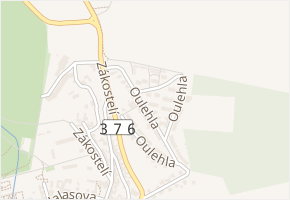 Oulehla v obci Lysice - mapa ulice