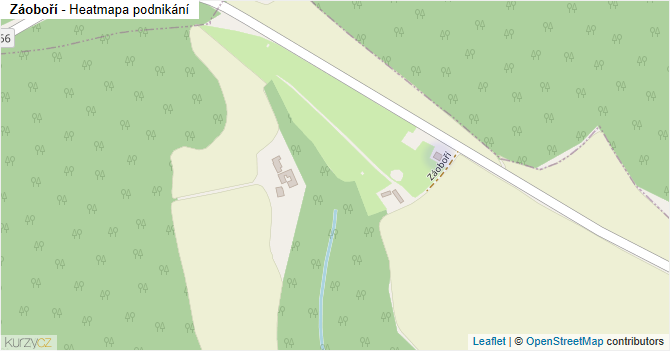 Záoboří - mapa podnikání
