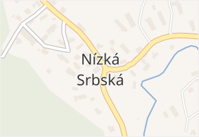 Nízká Srbská v obci Machov - mapa části obce