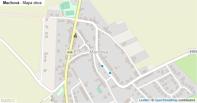 Machová - mapa obce