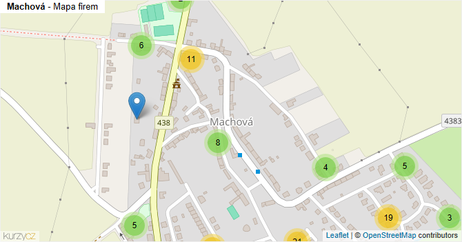 Machová - mapa firem