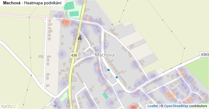 Machová - mapa podnikání