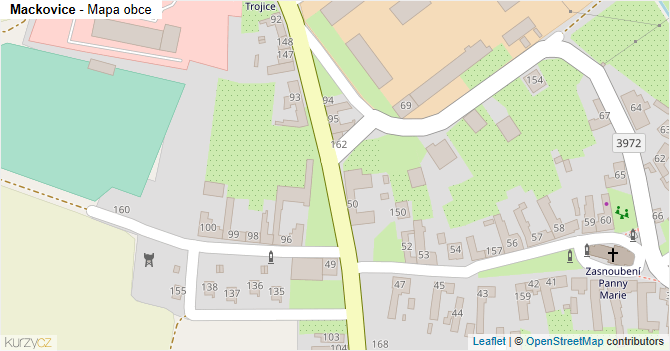 Mackovice - mapa obce