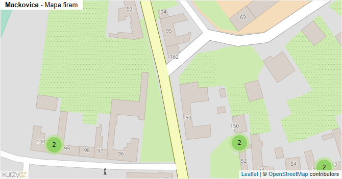 Mackovice - mapa firem
