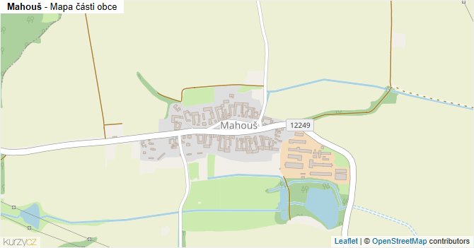 Mahouš - mapa části obce