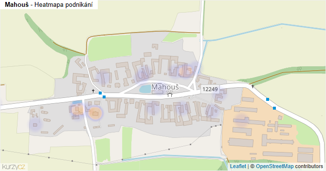 Mahouš - mapa podnikání