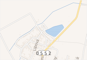 Na hrázi v obci Majetín - mapa ulice
