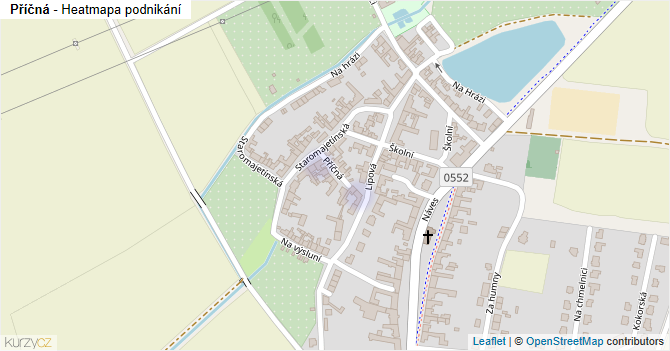 Příčná - mapa podnikání