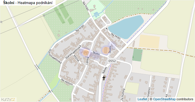 Školní - mapa podnikání