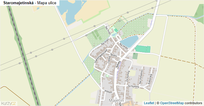 Staromajetínská - mapa ulice